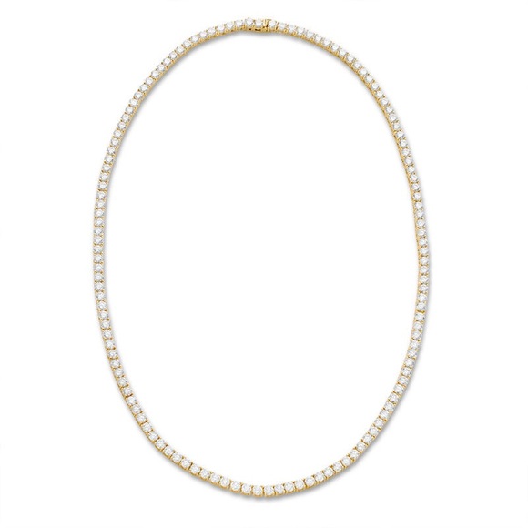 18k Tennis Necklace - Picture 3 of 9